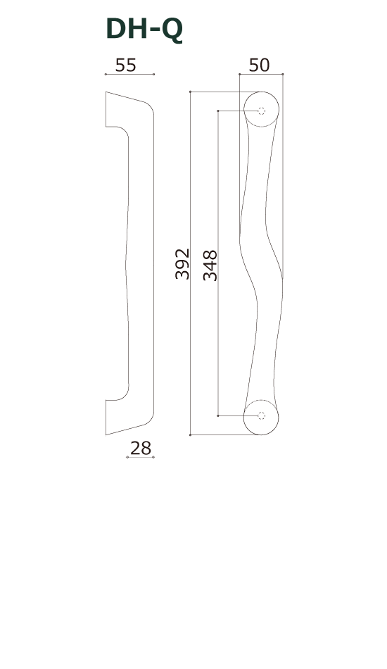 木製ドアハンドル DH-Q