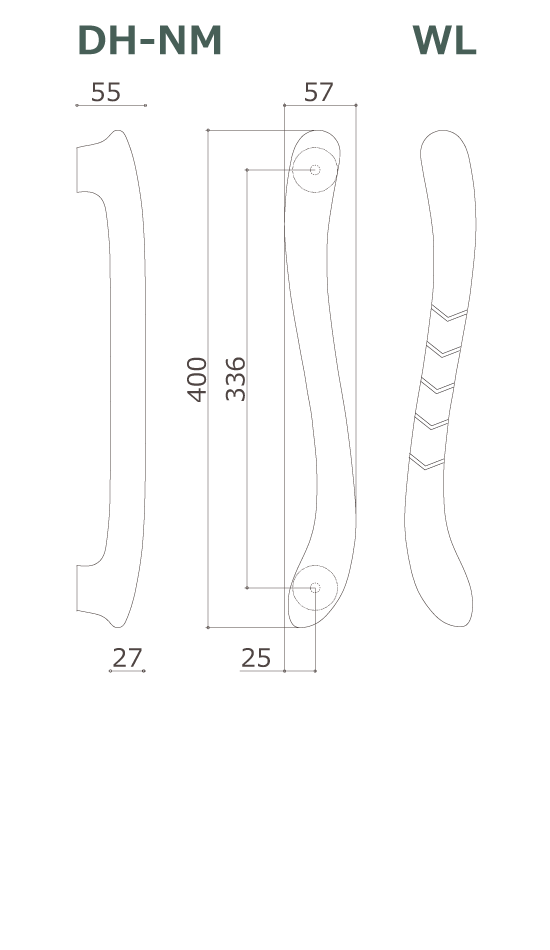 木製ドアハンドル DH-NM