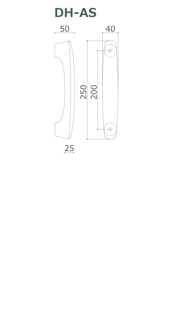 木製ドアハンドル DH-AS