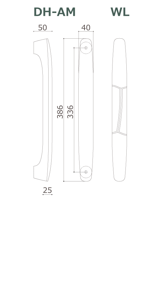 木製ドアハンドル DH-AM