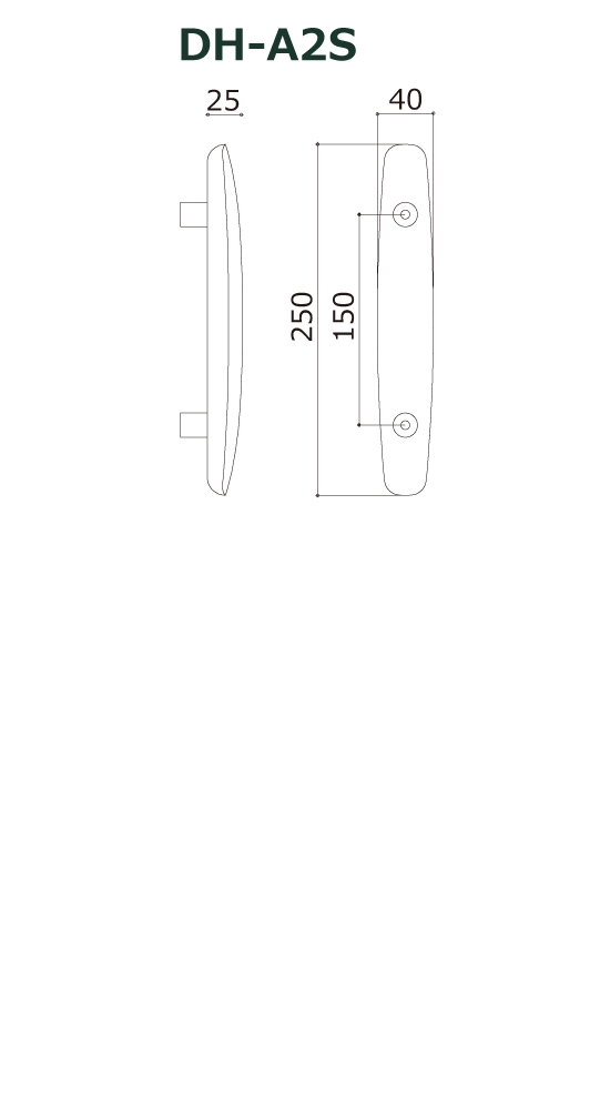 木製ドアハンドル DH-A2S