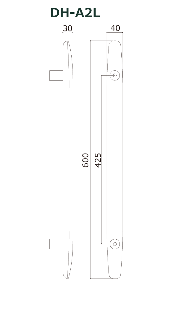 木製ドアハンドル DH-A2L