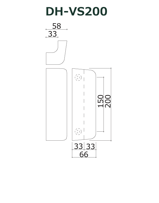 木製ドアハンドル DH-VS200