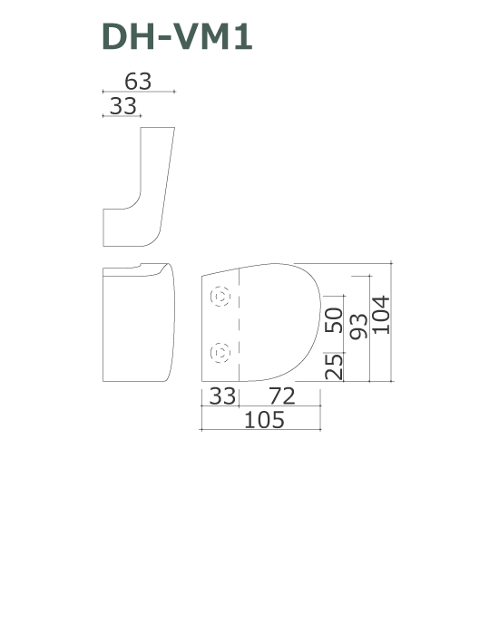 木製ドアハンドル DH-VM1